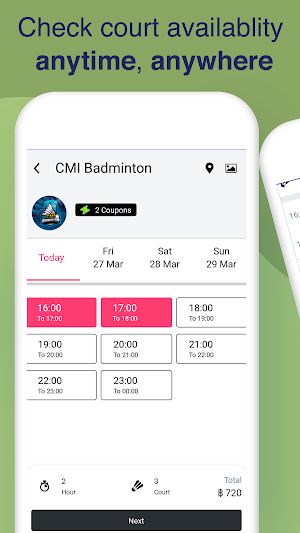 Smart Court Badminton - Book & Play Screenshot 2