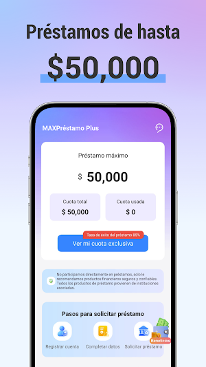 MAXPréstamo Plus-Crédito Loan Screenshot 0