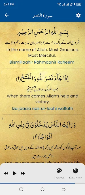 Surah Nasar (سورة النصر) Screenshot 2