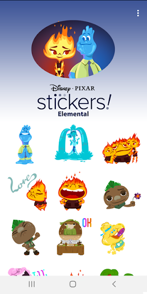 Pixar Stickers: Elemental Screenshot 0