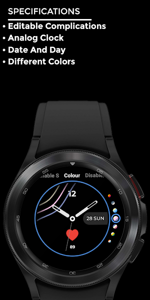 Night ver 17 - watch face Screenshot 3