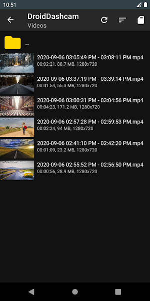 Droid Dashcam - Driving video recorder, BlackBox Screenshot 2