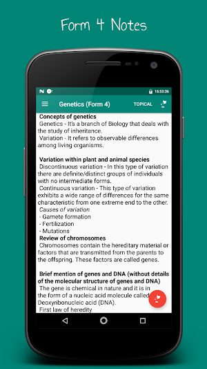 KCSE Biology Form 1 - 4 (Notes + Topical + Papers) Screenshot 2