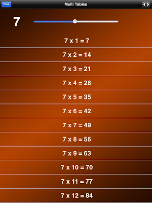 Multi Tables - Multiplication Screenshot 3