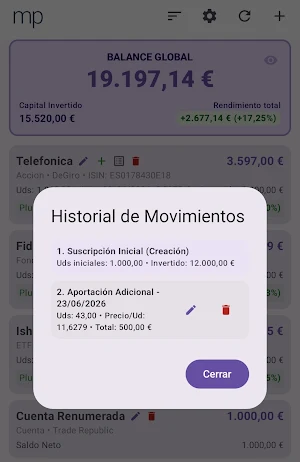 MyPatrimonio Screenshot 2