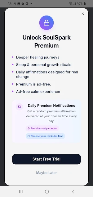 SoulSpark: Daily Affirmations Screenshot 0