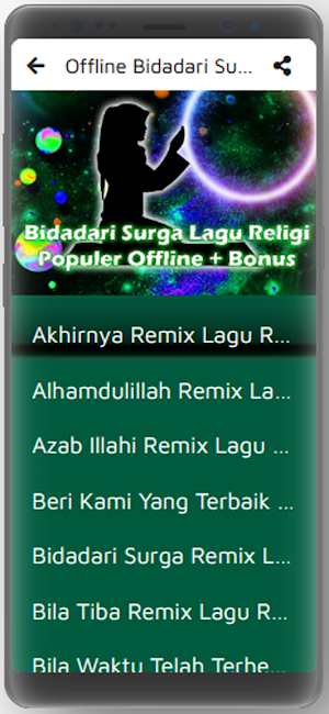 Bidadari Surga Lagu Religi Populer Offline + Bonus Screenshot 2
