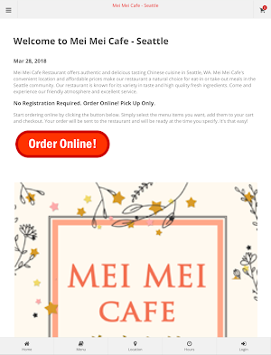 Mei Mei Cafe Seattle Ordering Screenshot 3