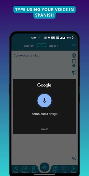 Spanish - Hindi Translator Screenshot 2