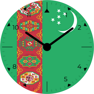 Turkmenistan Analog Watch Face Screenshot 3