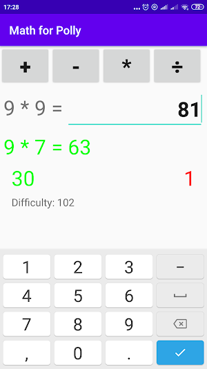 Math for Polly Screenshot 2