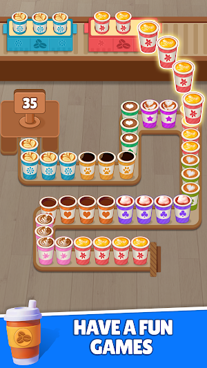 Coffee Sort: Packing Games Screenshot 1