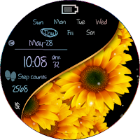 BFF67- Neon Art Sunflower fall
