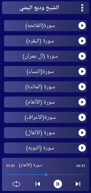 وديع اليمني قران كريم بدون نت Screenshot 1
