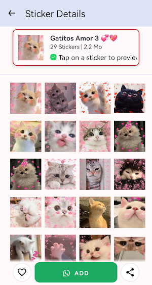Gatitos De Amor - Wasticker Screenshot 3