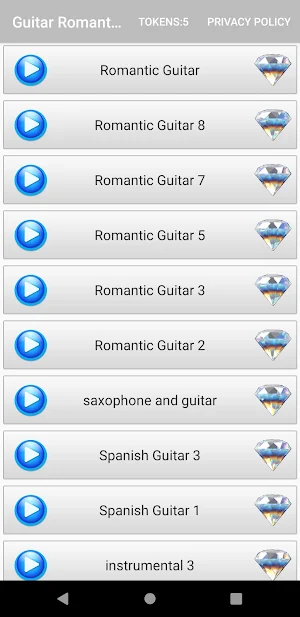 Guitar Romantic Ringtones Screenshot 1
