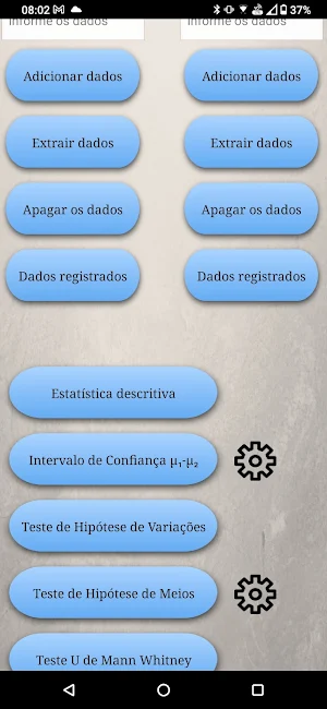 Estatística GTED - UFFS Screenshot 2