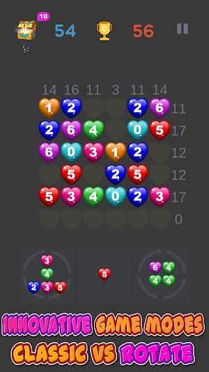Ten in Heart: sum number block Screenshot 2