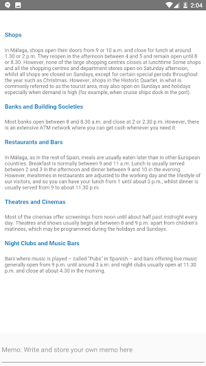 MALAGA TOURIST ATTRACTIONS MAP Screenshot 1