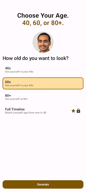 Face Aging: AI Age Your Photo Screenshot 1
