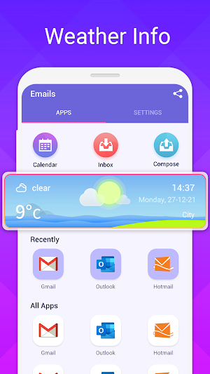 Emails: All email in one Screenshot 1