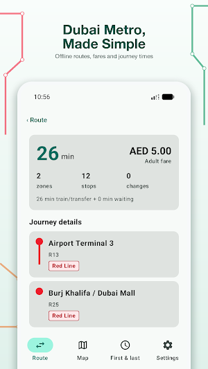 Dubai Metro: Map & Routes Screenshot 0