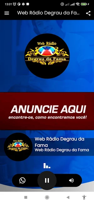 Web Rádio Degrau da Fama Screenshot 1