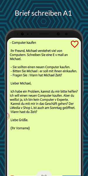 Brief schreiben A1 Screenshot 3