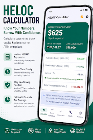 HELOC Payoff Calculator US Screenshot 2