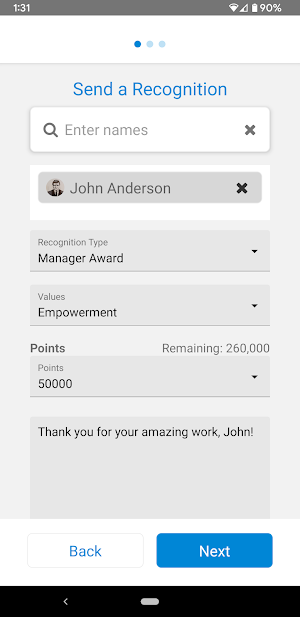 Acclaim Recognition Screenshot 3