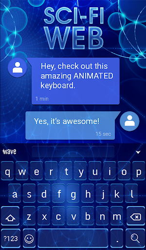 SCI-FI WEB Animated Keyboard + Screenshot 2