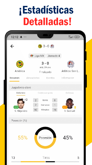 Club América Live Resultados Screenshot 1