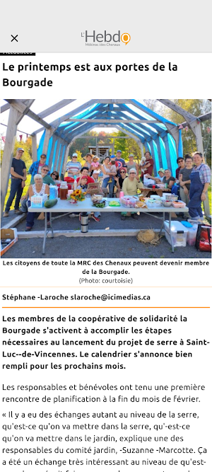 L'Hebdo Mékinac/des Chenaux Screenshot 1