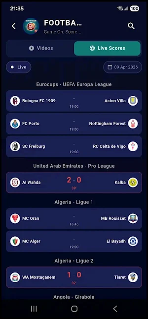 BurmeseTV Live Football App Screenshot 1