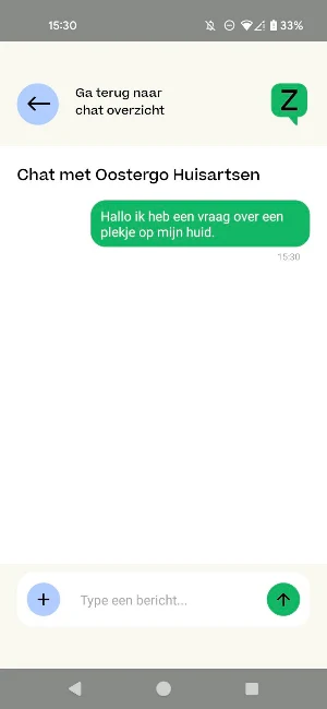 UwZorgChat Screenshot 2