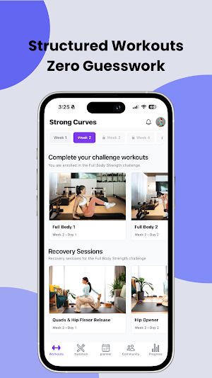 Strong Curves: Women's Fitness Screenshot 1