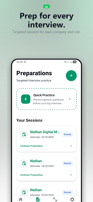 AI Interview Prep & Mock Screenshot 1