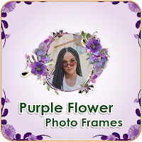 Purple Flower Photo Frames