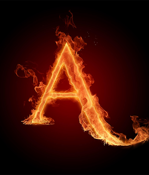 Fire Letter Wallpaper Screenshot 1