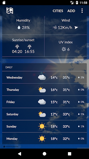 Albania Weather Screenshot 1