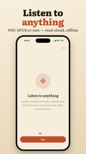 Audory: PDF to Audiobook Screenshot 0