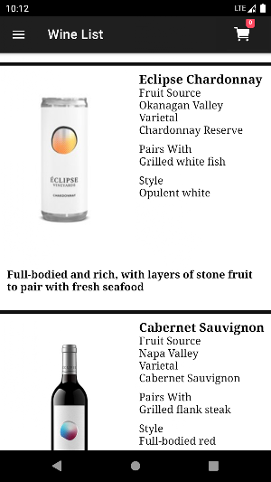 My Wine List Screenshot 0