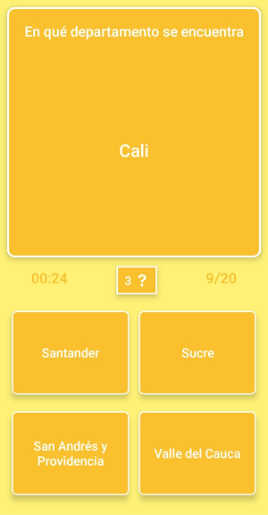 Mapa de Colombia - Quiz Screenshot 3