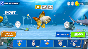Hungry Shark Attack Fish Games Screenshot 1