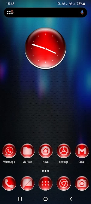 Red Pixl Glass Icon Pack Screenshot 0