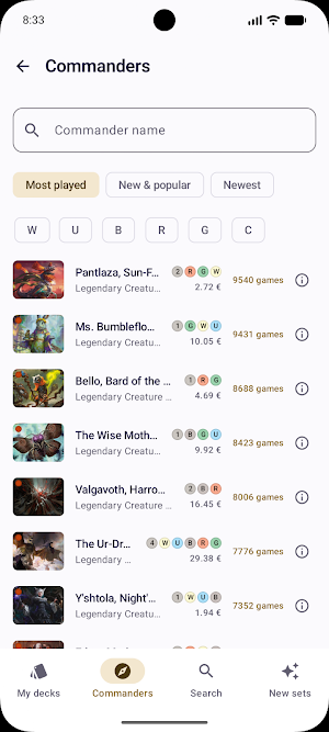Commandeck: EDH Deck Builder Screenshot 0