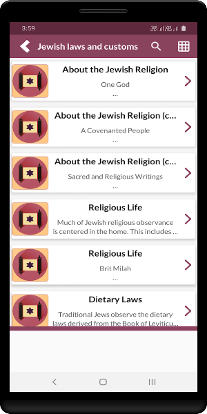 Jewish laws and customs Screenshot 1