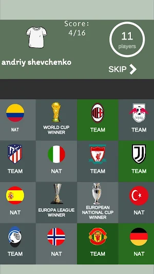 Football bingo quiz Screenshot 0