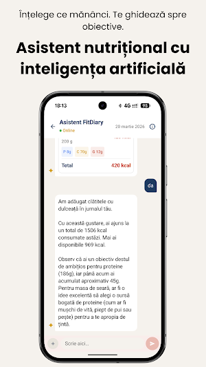 Fitdiary: Jurnal Alimentar Screenshot 3