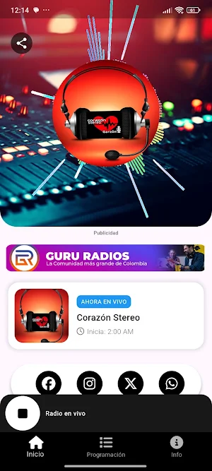 Corazón Stereo Garzón Screenshot 0